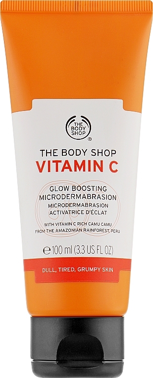 Gesichtspeeling für stumpfe und müde Haut mit Vitamin C - The Body Shop Vitamin C Glow Boosting Microdermabrasion — Bild N1