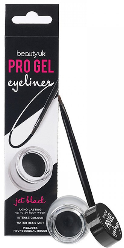 Wasserfester und langanhaltender Gel-Eyeliner - Beauty UK Pro Gel Eyeliner — Bild 01 - Yet Black