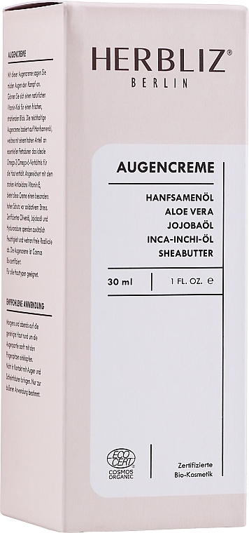 Augencreme mit Hanfsamenöl und Aloe Vera - Herbliz — Bild N3