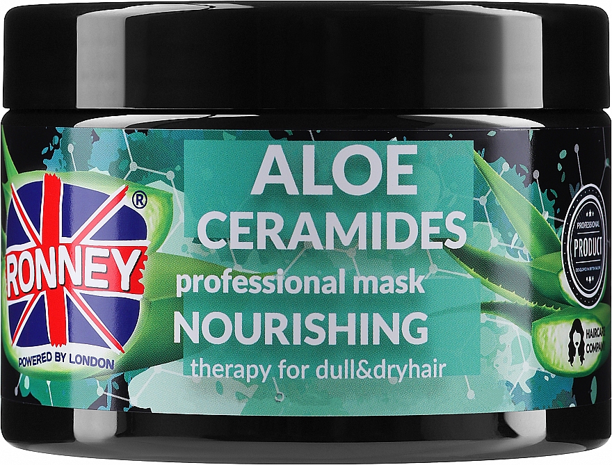 Maske für trockenes und stumpfes Haar - Ronney Professional Aloe Ceramides Mask Nourishing — Bild N1