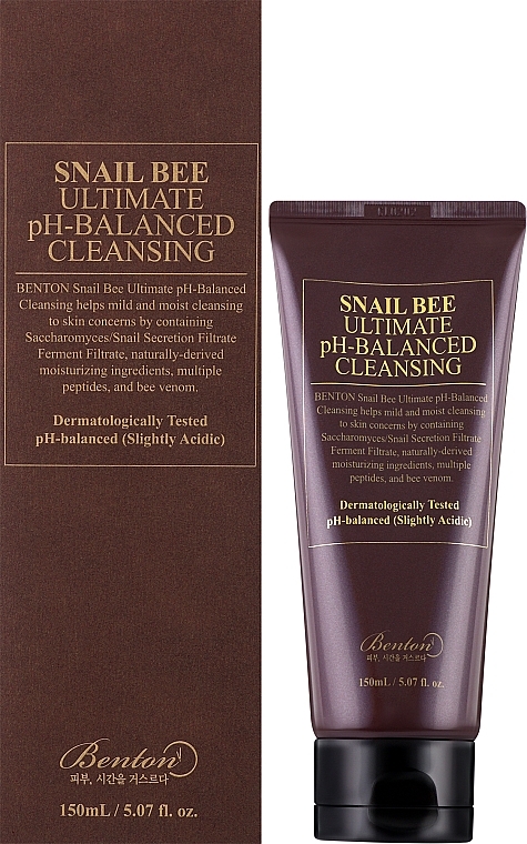 Reinigungsschaum mit Schneckenschleim - Benton Snail Bee Ultimate PH-Balanced Cleansing — Bild N2