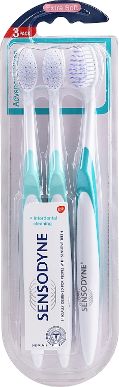 Zahnbürste extra weich Advanced Clean 3 St. - Sensodyne Advanced Clean Extra Soft Toothbrush — Bild N1
