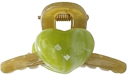Haarkrebs Krabbe Olive mit grünem Herzen - Lolita Accessories — Bild N1