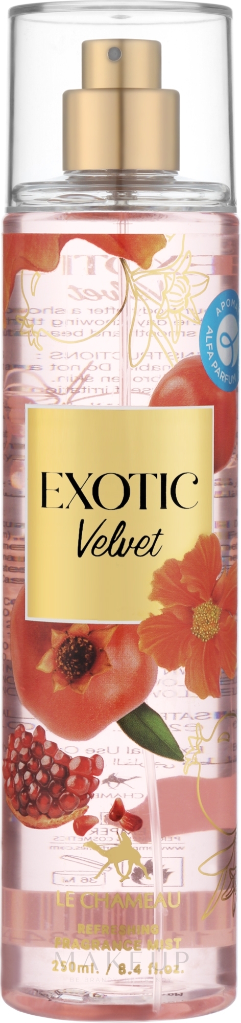 Körpernebel - Le Chameau Exotic Velvet Fruity Body Mist — Bild 250 ml