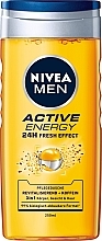 Revitalisierendes Duschgel für Haar, Körper und Gesicht mit Koffein - Nivea Men Active Energy 24H Fresh Effect — Bild N1