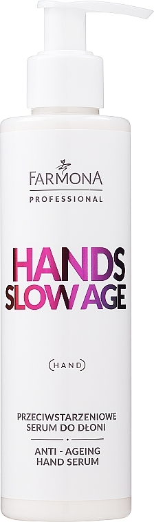 Serum für die Hände - Farmona Professional Hands Slow Age Anti-ageing Hand Serum (mit Spender)  — Bild N1