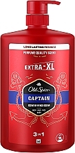 Düfte, Parfümerie und Kosmetik 3in1 Shampoo-Duschgel - Old Spice Captain Shower Gel + Shampoo 3in1 