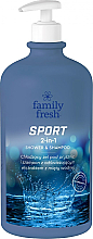 Düfte, Parfümerie und Kosmetik 2in1 Shampoo und Duschgel - Family Fresh 2in1 Sport Shower + Shampoo