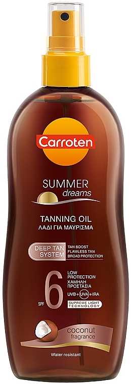 Sonnenschutzöl	 - Carroten Summer Dreams Tanning Oil Deep Tan SPF6 Coconut — Bild N1