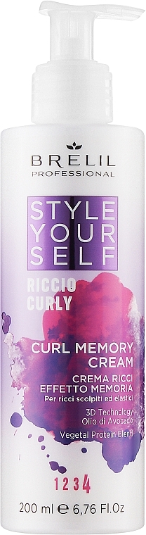 Creme für lockiges Haar - Brelil Style Yourself Curl Memory Cream  — Bild N1