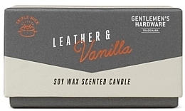 Duftkerze 3 Dochte - Gentleme's Hardware Soy Wax Candle 587 Leather & Vanilla — Bild N2