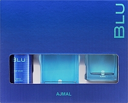 Düfte, Parfümerie und Kosmetik Ajmal Blu - Duftset (Eau de Cologne 100ml + Deospray 200ml + Eau de Parfum 90ml)