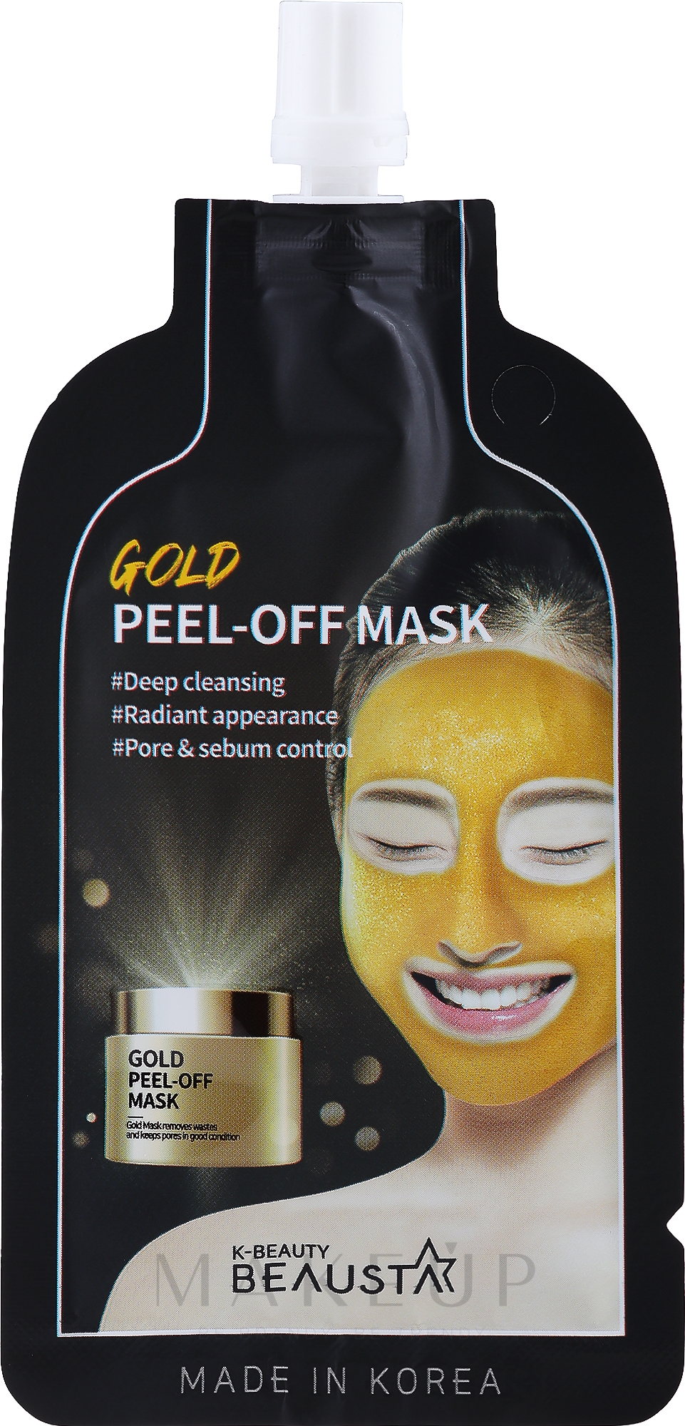 Peel-Off Maske für das Gesicht mit Goldpartikeln - Beausta Gold Peel Off Mask — Bild 20 ml