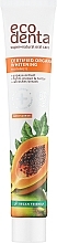 Aufhellende Bio Zahnpasta mit Papayaextrakt - Ecodenta Papaya Whitening Toothpaste — Bild N1