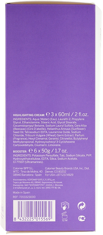 Set Strähnencreme ohne Ammoniak(3x60ml) + Booster(6x50g) - Revlon Professional Gentle Meches System — Bild N5