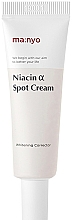 Düfte, Parfümerie und Kosmetik Intensiv feuchtigkeitsspendende und aufhellende Gesichtscreme - Manyo Factory Niacin Alpha & Spot Cream