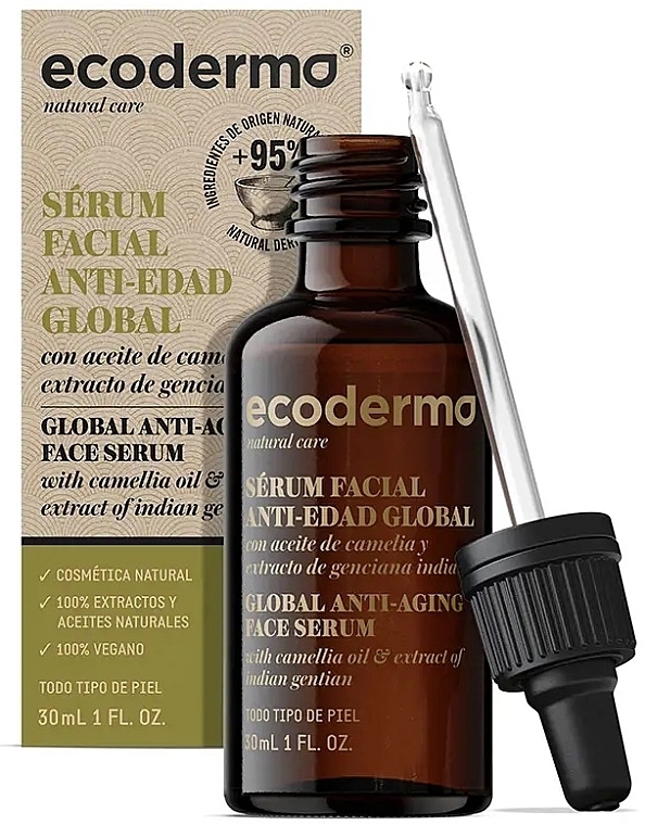 Gesichtsserum - Ecoderma Global Anti-Aging Face Serum — Bild N1