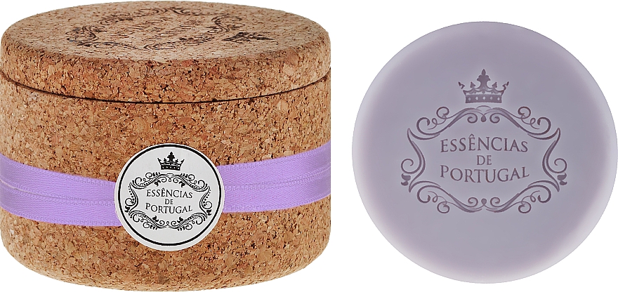 Naturseifen Lavender in Schmuck-Box - Essencias De Portugal Cork Jewel-Keeper Lavender Tradition Collection — Bild N1