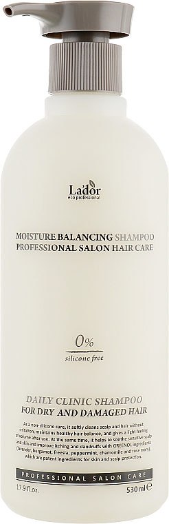 Feuchtigkeitsspendendes sillikonfreies Shampoo für strapaziertes und trockenes Haar - La'dor Moisture Balancing Shampoo