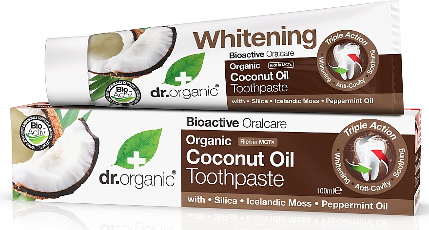 Zahnpasta mit Kokosöl - Dr. Organic Coconut Oil Toothpaste — Bild N2