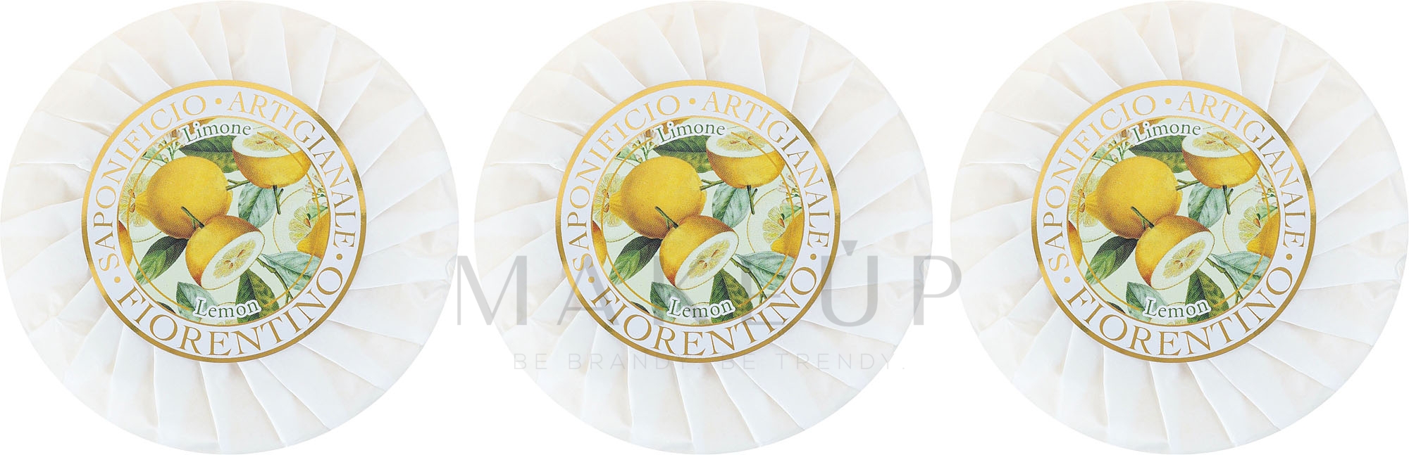 Seifenset Zitrone - Saponificio Artigianale Fiorentino Lemon Soap — Bild 3 x 100 g