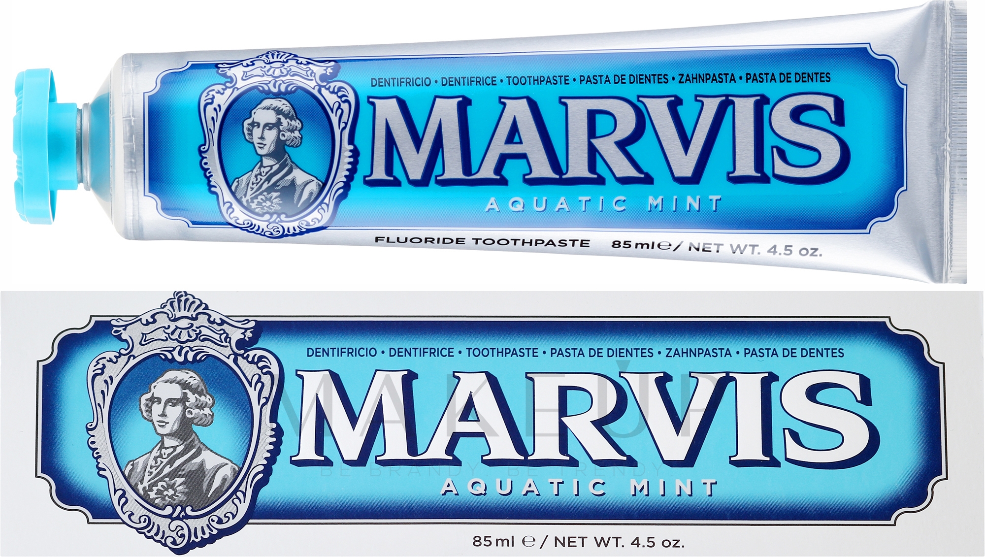 Zahnpasta mit Pfefferminz und Xylitol - Marvis Aquatic Mint + Xylitol — Bild 85 ml