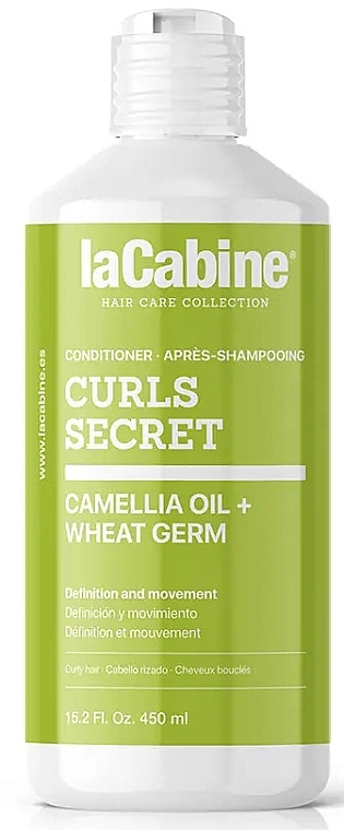 Haarspülung für lockiges Haar mit Kamelie und Weizenkeimen - La Cabine Curl Secret Camellia Oil + Wheat Germ Conditioner — Bild N1