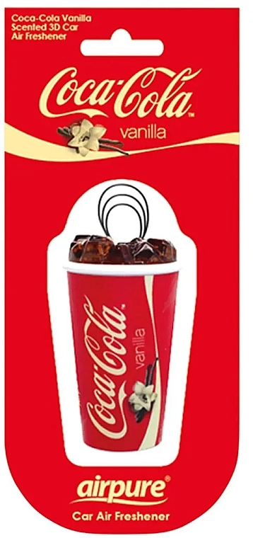 Auto-Lufterfrischer Coca-Cola Vanille - Airpure Car Air Freshener Coca-Cola 3D Vanilla  — Bild N1