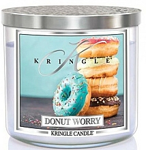 Düfte, Parfümerie und Kosmetik Duftkerze im Glas Donut Worry - Kringle Candle Donut Worry