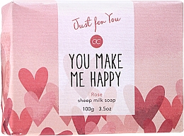 Düfte, Parfümerie und Kosmetik Feste Schafmilchseife mit Rosenduft - Accentra Just For You You Make Me Happy Rose Sheep Milk Soap