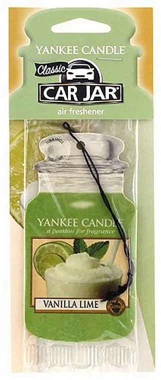 Papier-Lufterfrischer Vanilla Lime - Yankee Candle Car Jar Vanilla Lime — Bild N1
