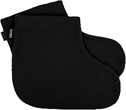 Kosmetiksocken für die Paraffintherapie Luxe Spa schwarz - MAKEUP Thick Paraffin Wax Booties Therapy Spa Black — Bild N2