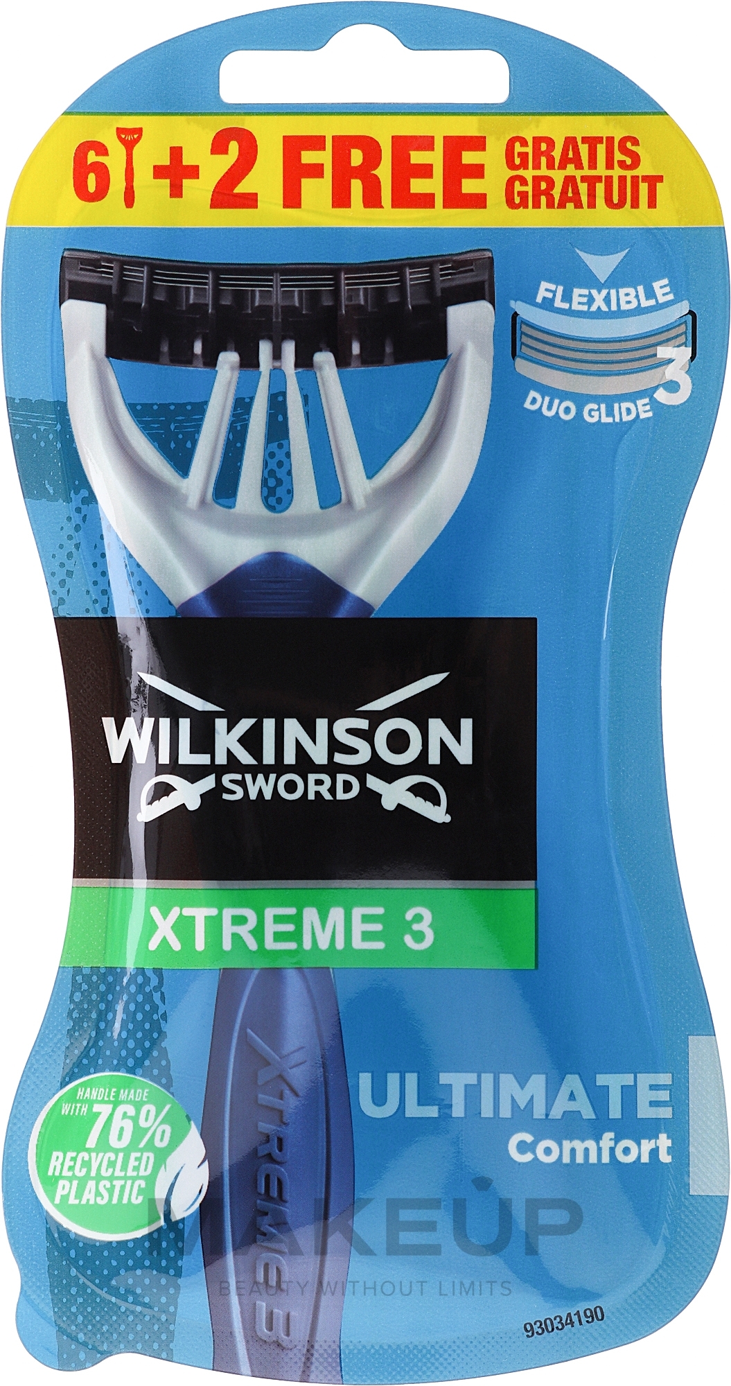 Einwegrasierer 6 + 2 St. - Wilkinson Sword Xtreme 3 Ultimate Comfort — Bild 8 St.