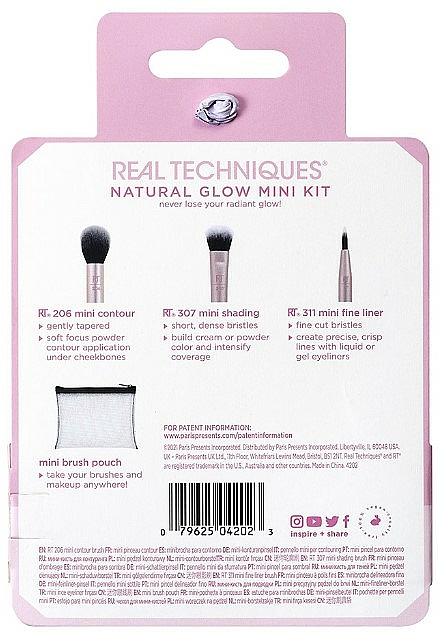 Make-up Pinselset 3-tlg. - Real Techniques Natural Glow Mini Kit — Bild N2