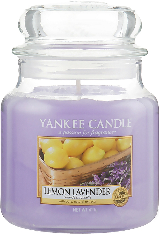 Duftkerze im Glas Lemon Lavender - Yankee Candle Lemon Lavender Jar — Bild N1