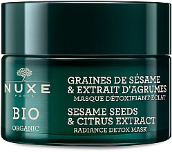 Düfte, Parfümerie und Kosmetik Detox-Gesichtsmaske mit Sesamsamen und Zitrusextrakt für strahlende Haut - Nuxe Bio Organic Radiance Detox Mask