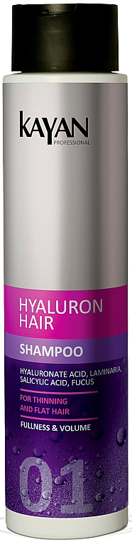 Shampoo für dünnes und voluminöses Haar - Kayan Professional Hyaluron Hair Shampoo