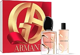Düfte, Parfümerie und Kosmetik Giorgio Armani Si Intense Refillable - Duftset (Eau 50ml + Eau 15ml) 