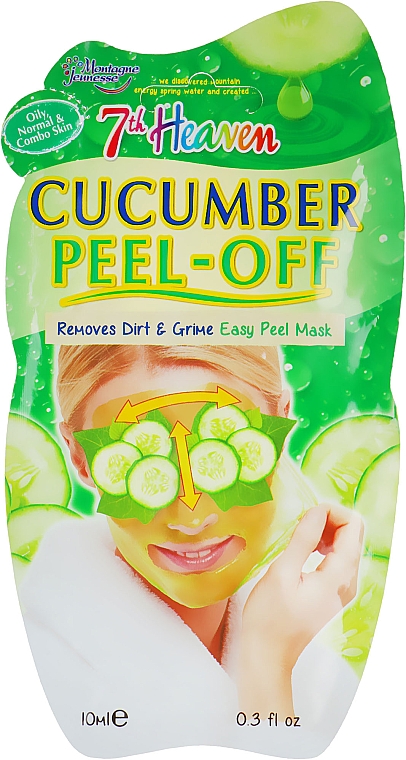 Peel-Off Maske mit Gurke - 7th Heaven Cucumber Peel Off Mask — Bild N1