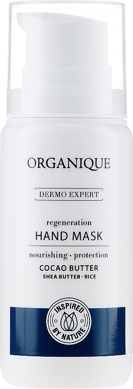 Regenerierende Handmaske mit Kakaobutter - Organique Dermo Expert Hand Mask — Bild N1