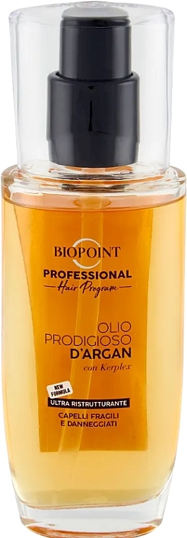 Öl für strapaziertes Haar - Biopoint Professional Olio Prodigioso D'Argan — Bild N1