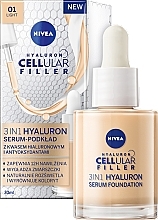 Düfte, Parfümerie und Kosmetik 3in1 Pflege Make-up - Nivea Hyaluron Cellular Filler 3in1 Care Make-Up