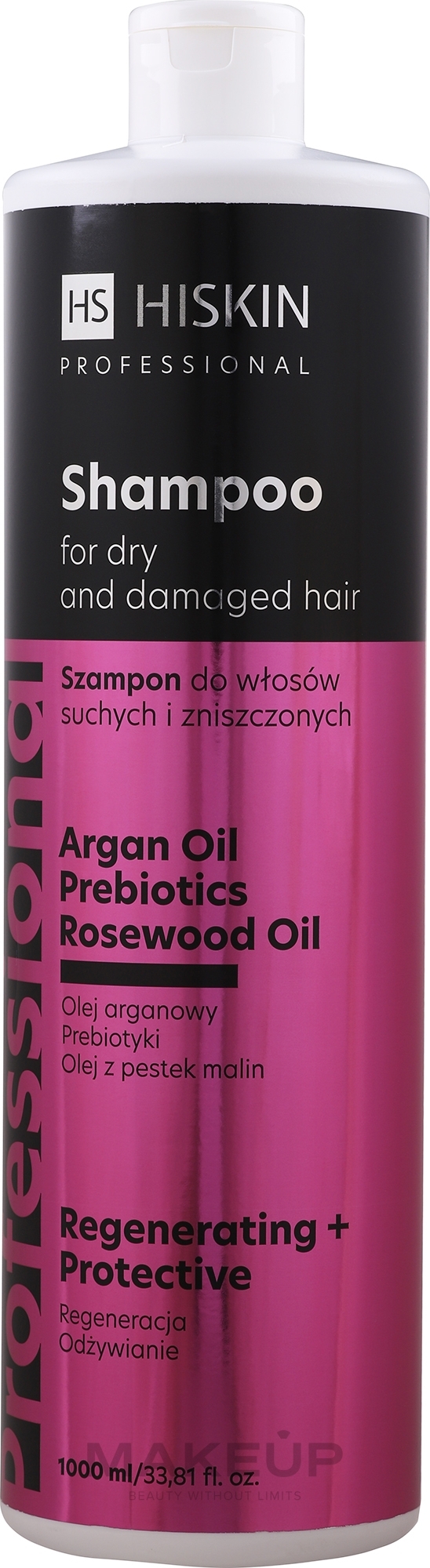 Pflegendes Shampoo für trockenes und strapaziertes Haar mit Argan- und Macadamiaöl - HiSkin Professional Shampoo — Bild 1000 ml