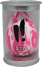 Düfte, Parfümerie und Kosmetik Marmorierter Make-up Schwamm weiß-rosa - Ibra Makeup Blender Sponge