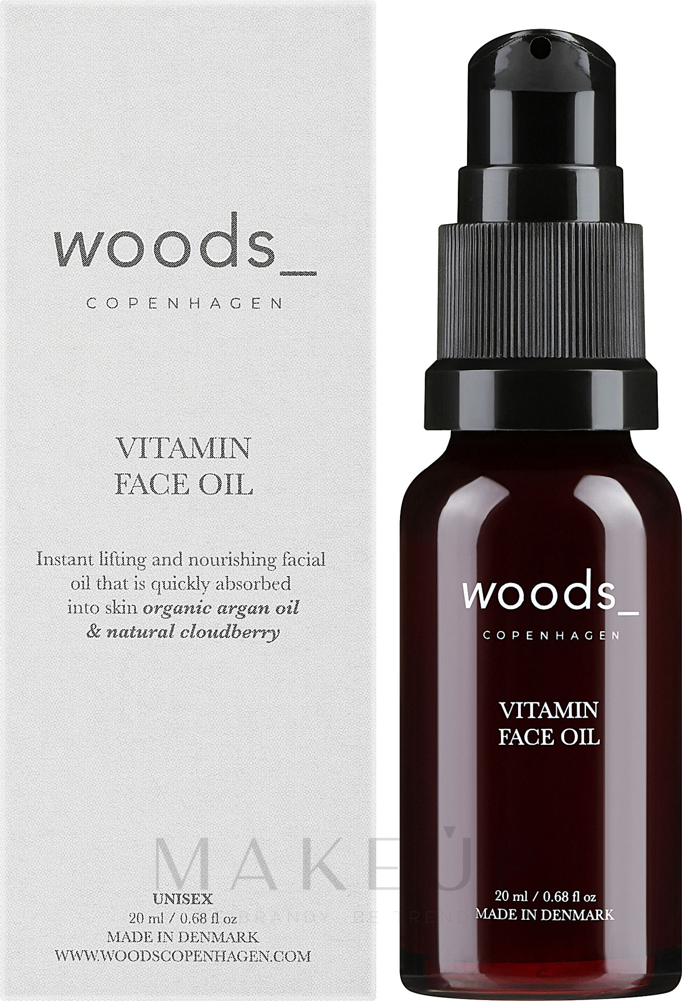 Gesichtsöl mit Vitaminen - Woods Copenhagen Vitamin Face Oil — Bild 20 ml