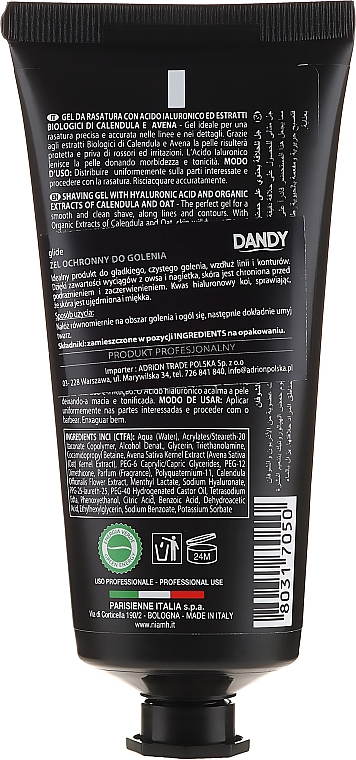 Schützendes Rasiergel mit Calendula und Hafer - Niamh Hairconcept Dandy Glide Protective Shaving Gel — Bild N2