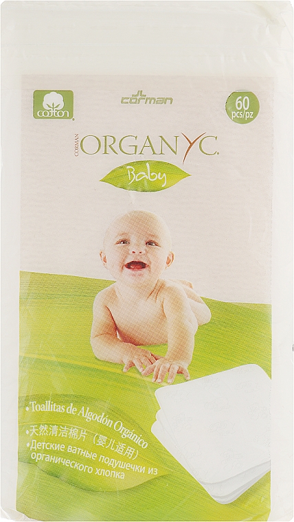 Wattepads für Kinder 60 St. - Corman Organyc Sweet Caress Baby Cotton Nursing Pads — Bild N1