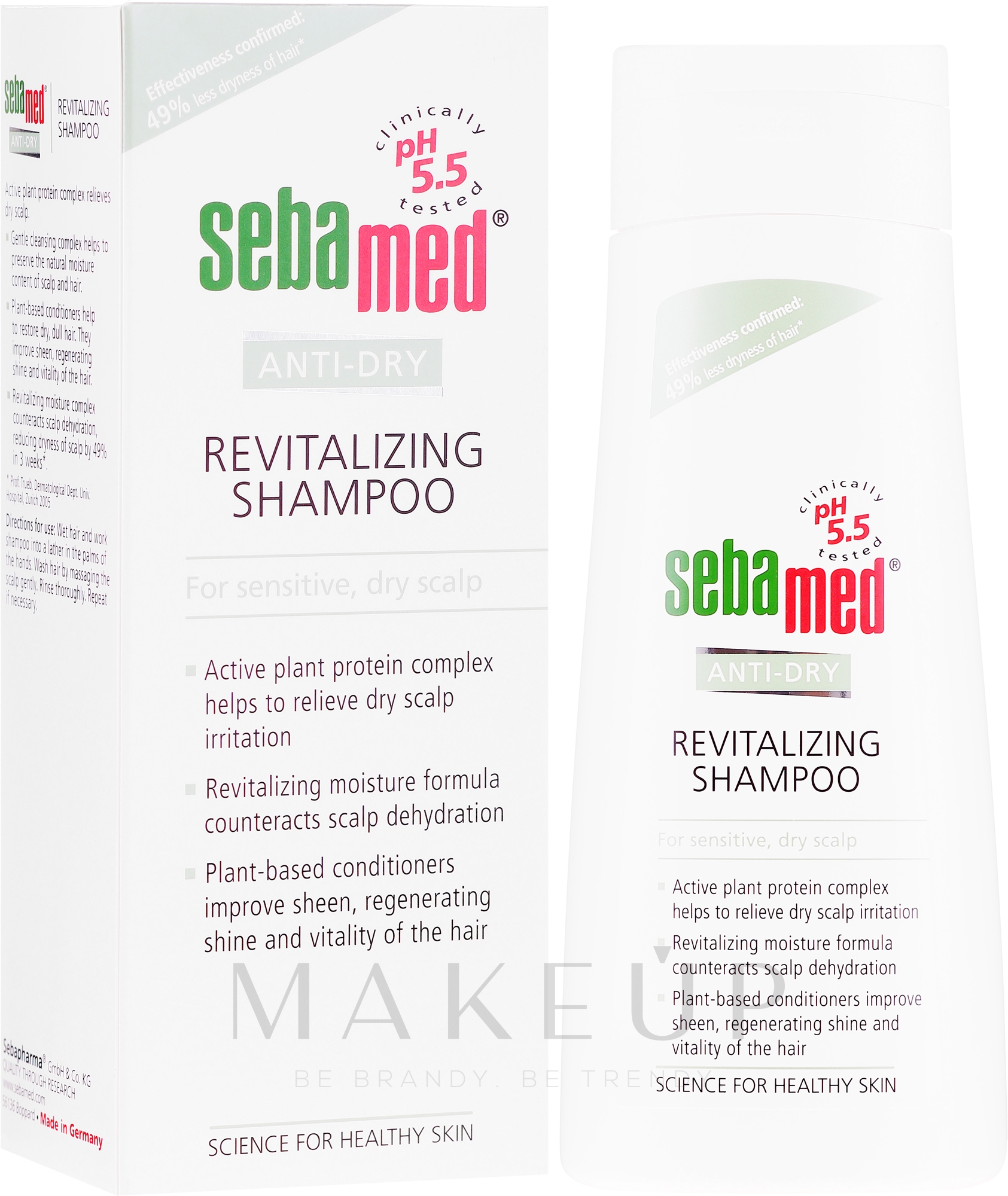 Revitalisierendes Shampoo für trockene, empfindliche Kopfhaut - Sebamed Anti-dry Revitalizing Shampoo — Bild 200 ml