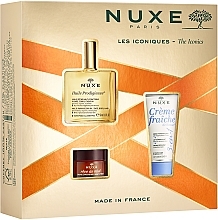 Düfte, Parfümerie und Kosmetik Gesichts- und Körperpflegeset - Nuxe Les Iconiques (Creme 30ml + Lippenbalsam 15ml + Körperöl 50ml)