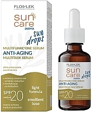 Multifunktionales Sonnenschutzserum für das Gesicht - Floslek Sun Care Derma Anti-Aging Multitask Serum SPF 20 — Bild N1